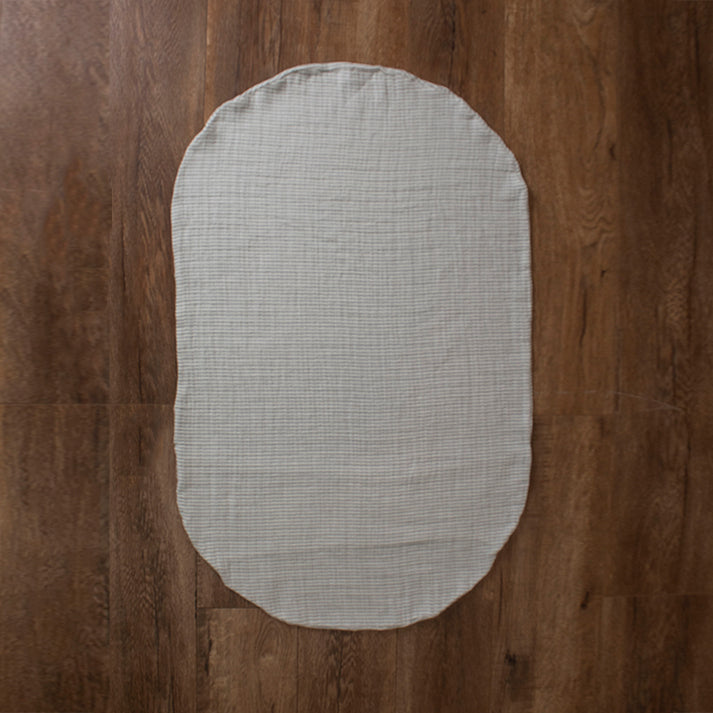 Funda Nido Muselina Rayita Gris