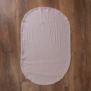 Funda Nido Muselina Rayita Rosa