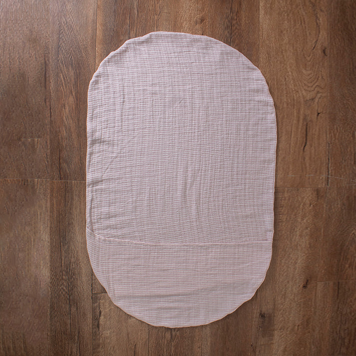 Funda Nido Muselina Rayita Rosa - Image 2