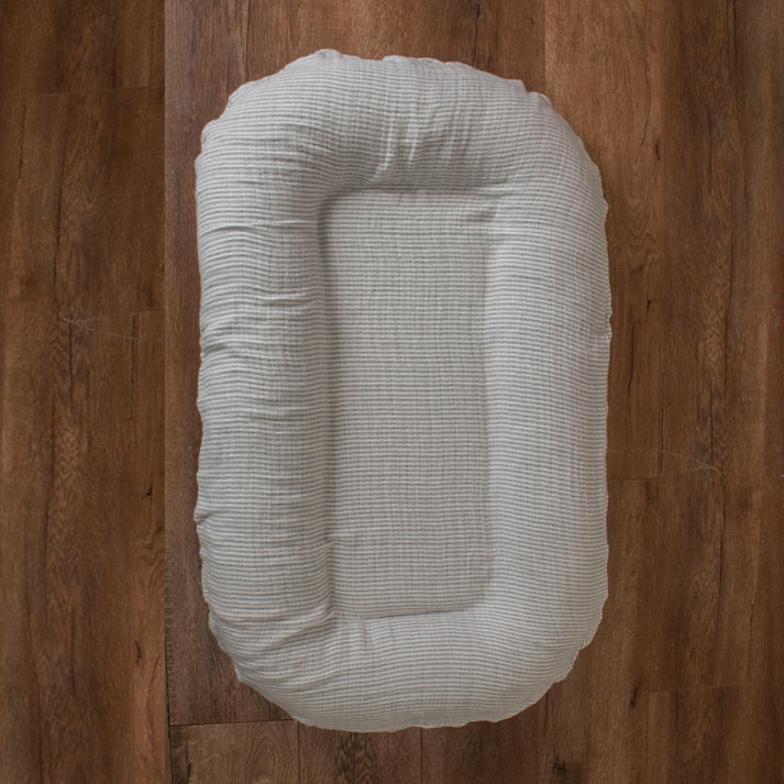 Funda Nido Muselina Rayita Gris - Image 3