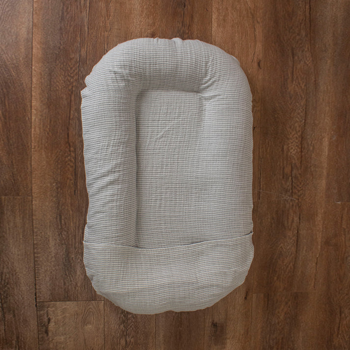 Funda Nido Muselina Rayita Gris - Image 4