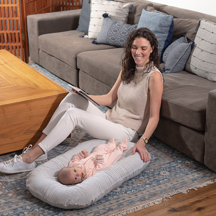 Funda Nido Muselina Rayita Gris - Image 6