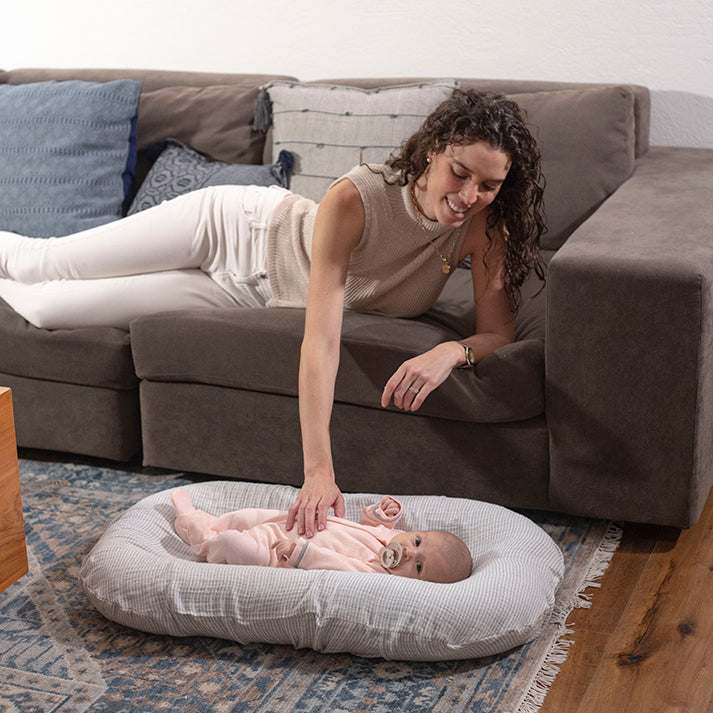 Funda Nido Muselina Rayita Gris - Image 7