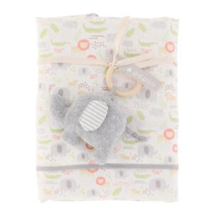 Set frazada con sonaja Safari