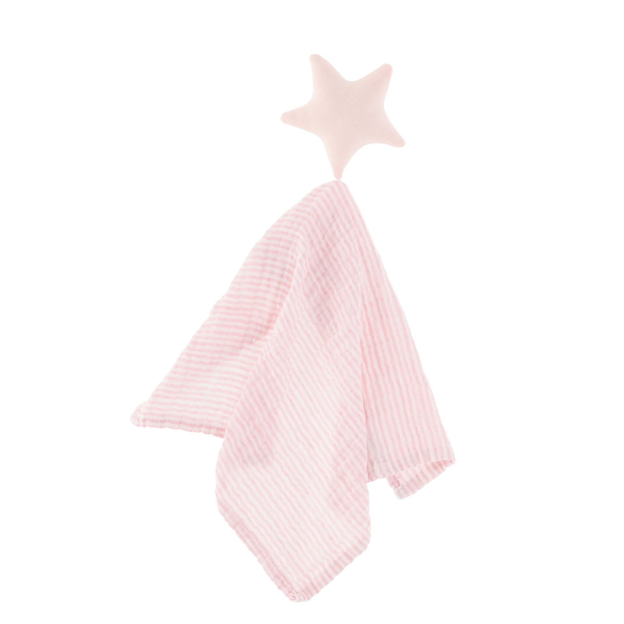 Set frazada con trapo de apego arcoíris rosa - Image 5