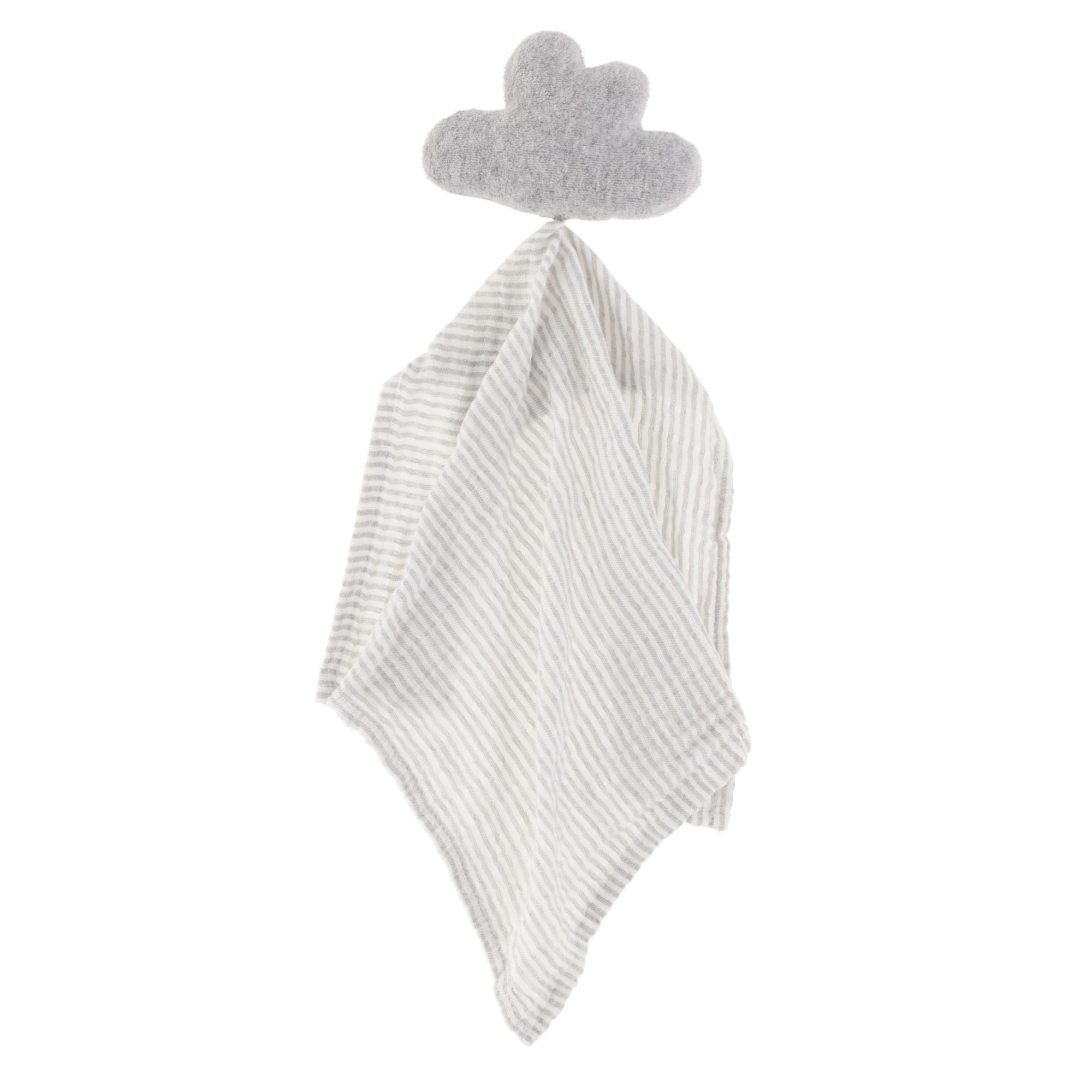 Set frazada con trapo de apego luna y estrella gris - Image 5