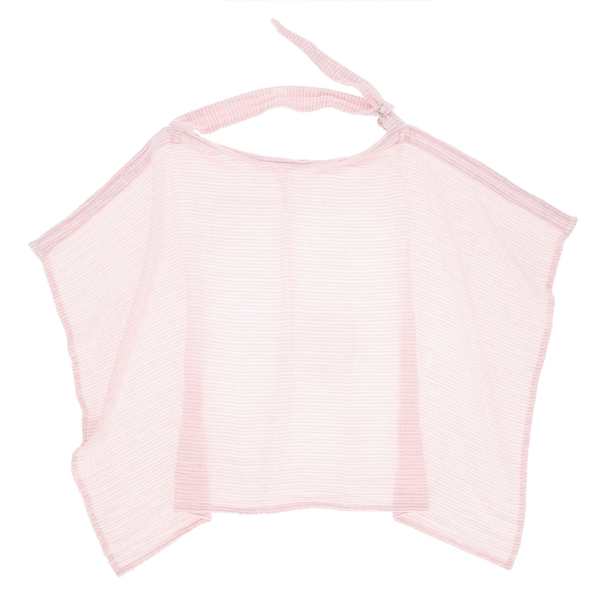 Babero de lactancia Muselina Raya Rosa - Image 3