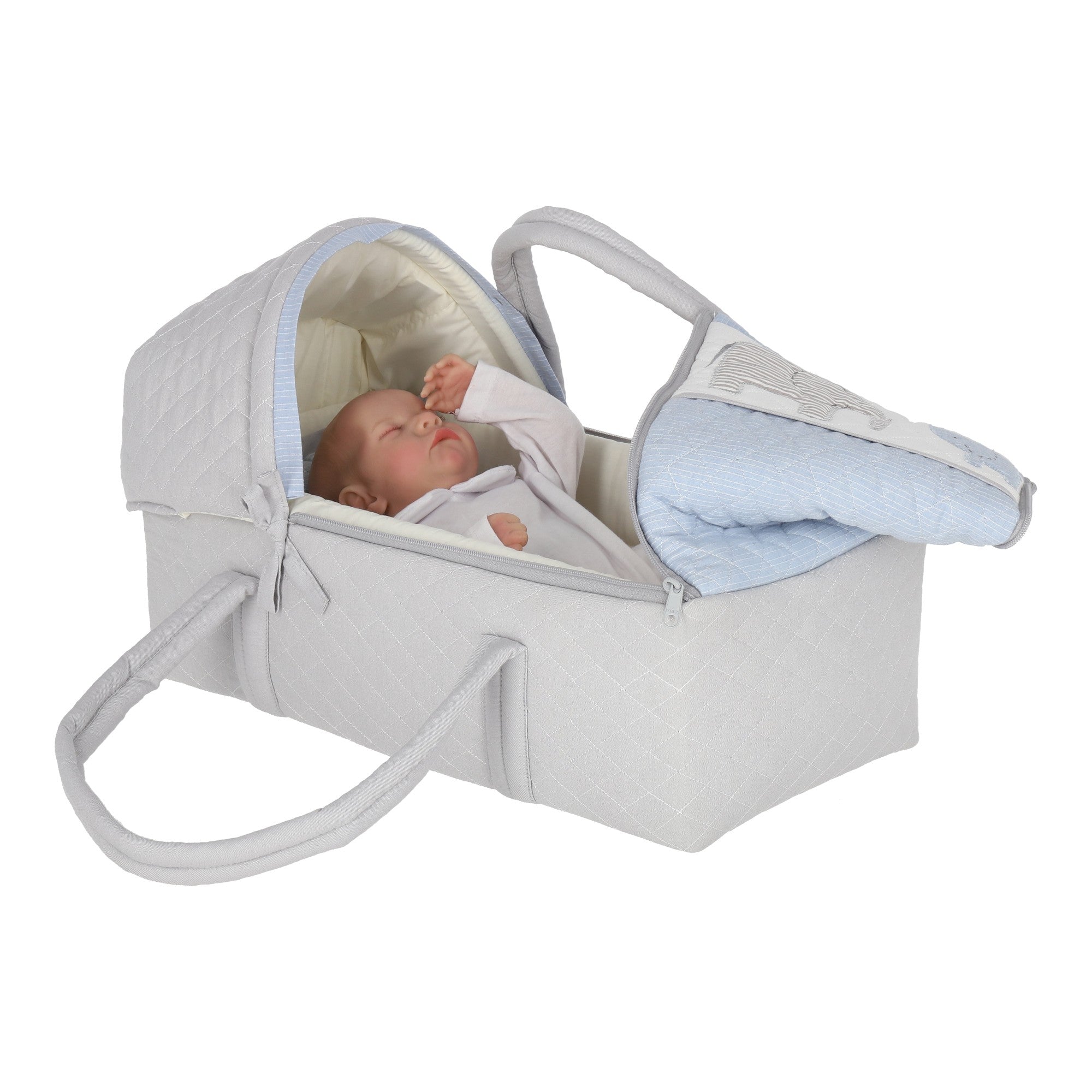 Bambineto muñeca bebe niño elefante azul - Image 4