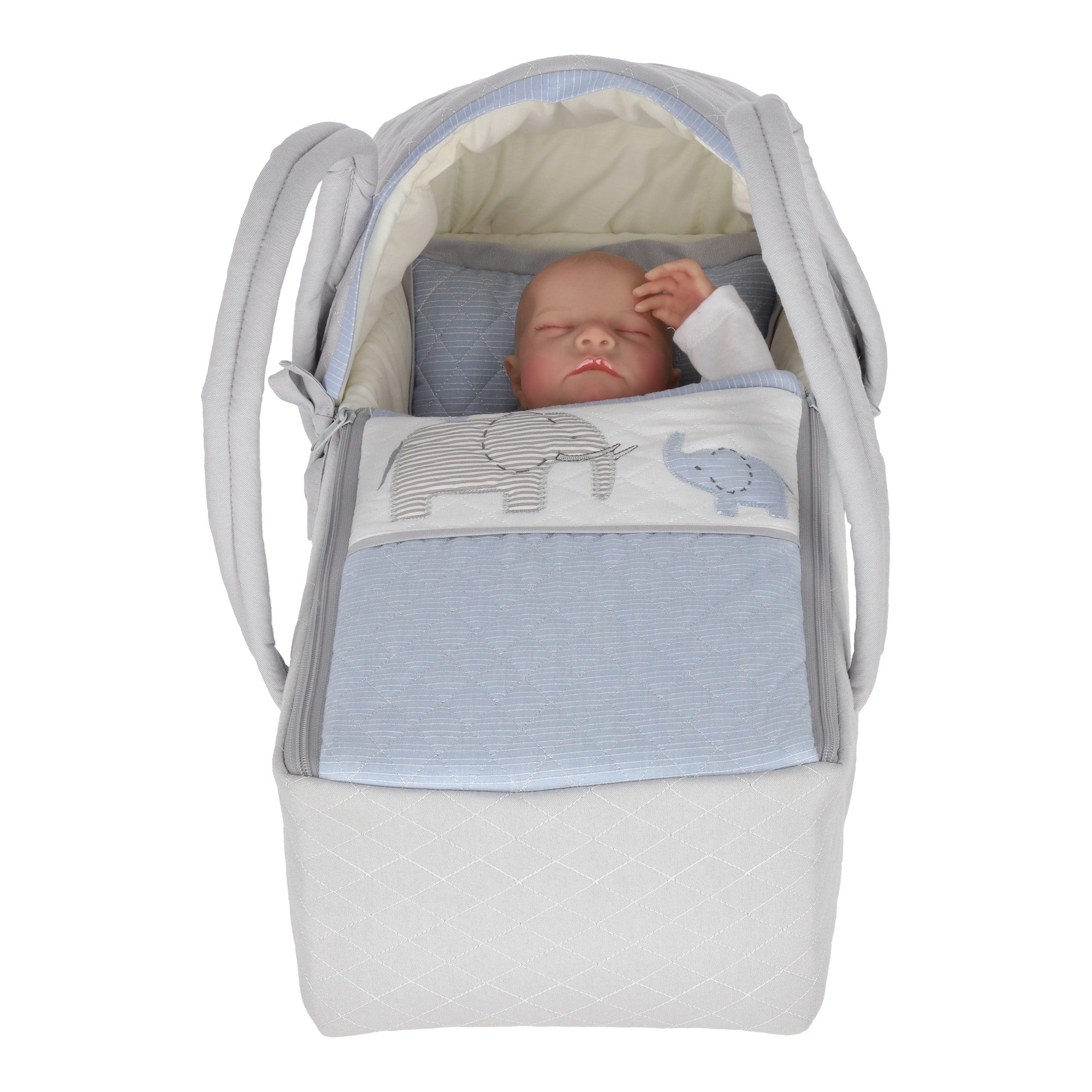 Bambineto muñeca bebe niño elefante azul - Image 5