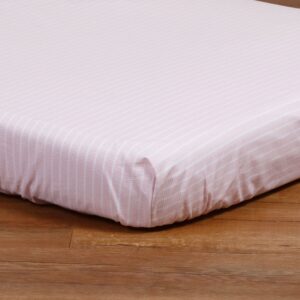 Sábana para bebé Cajón Camiseta Rayas Rosa