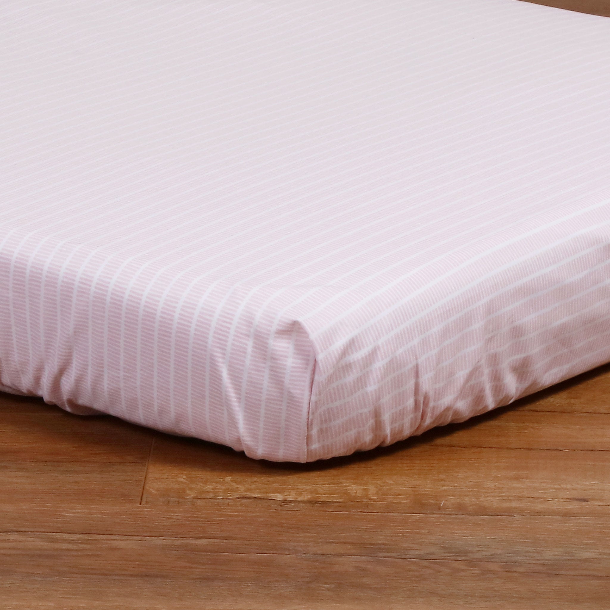 Sábana para bebé Cajón Camiseta Rayas Rosa