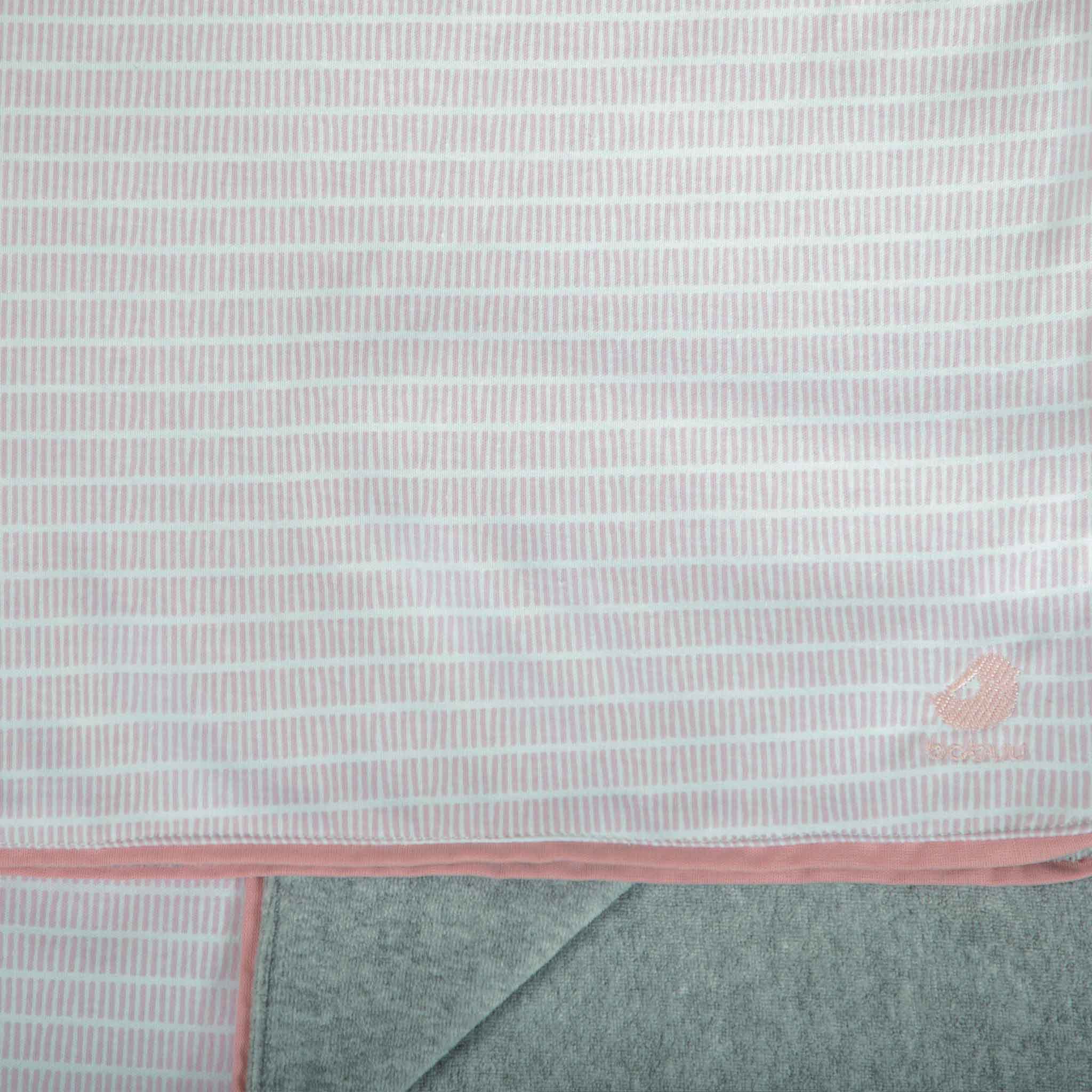 Cobija para bebé Camiseta Raya Rosa - Image 4