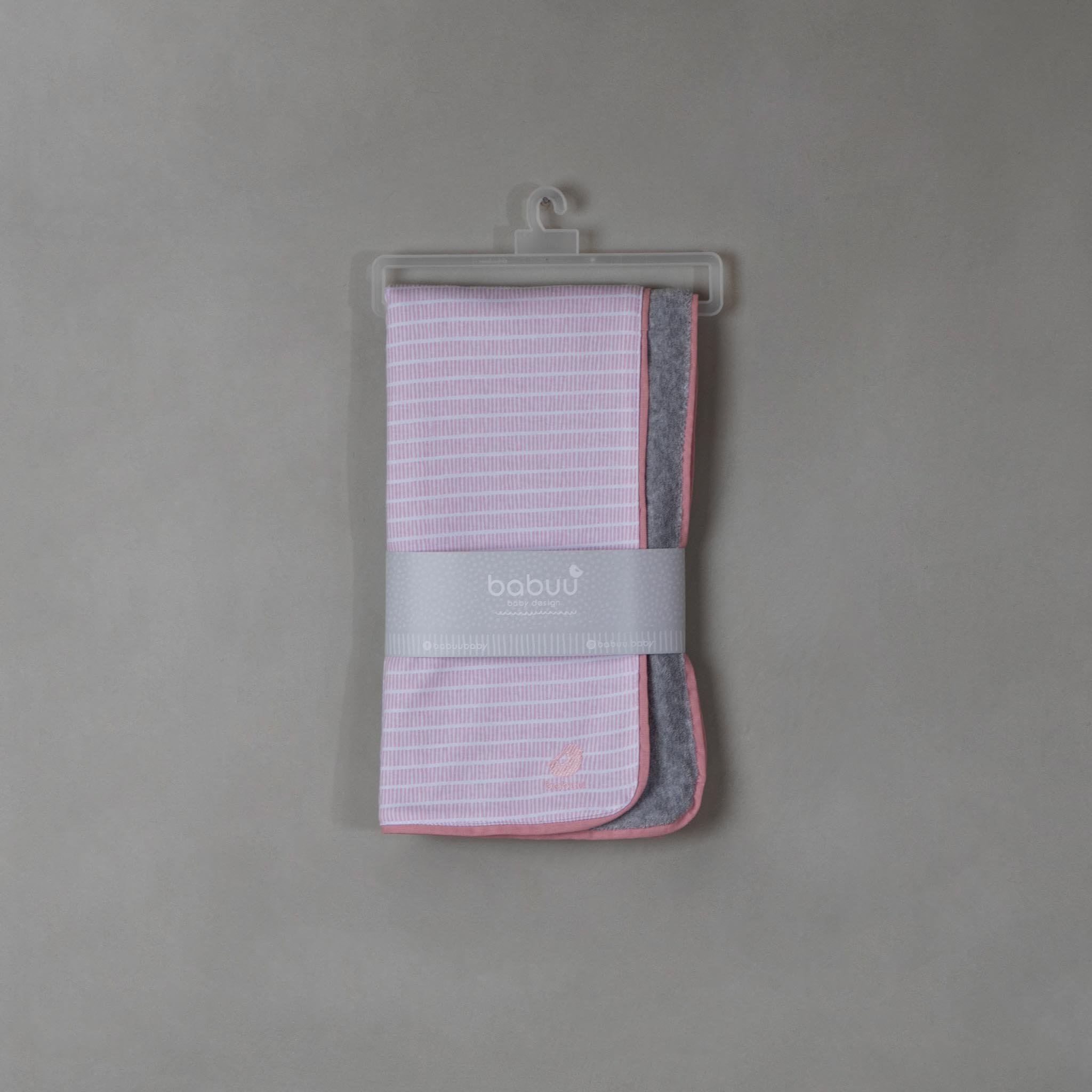 Cobija para bebé Camiseta Raya Rosa - Image 5