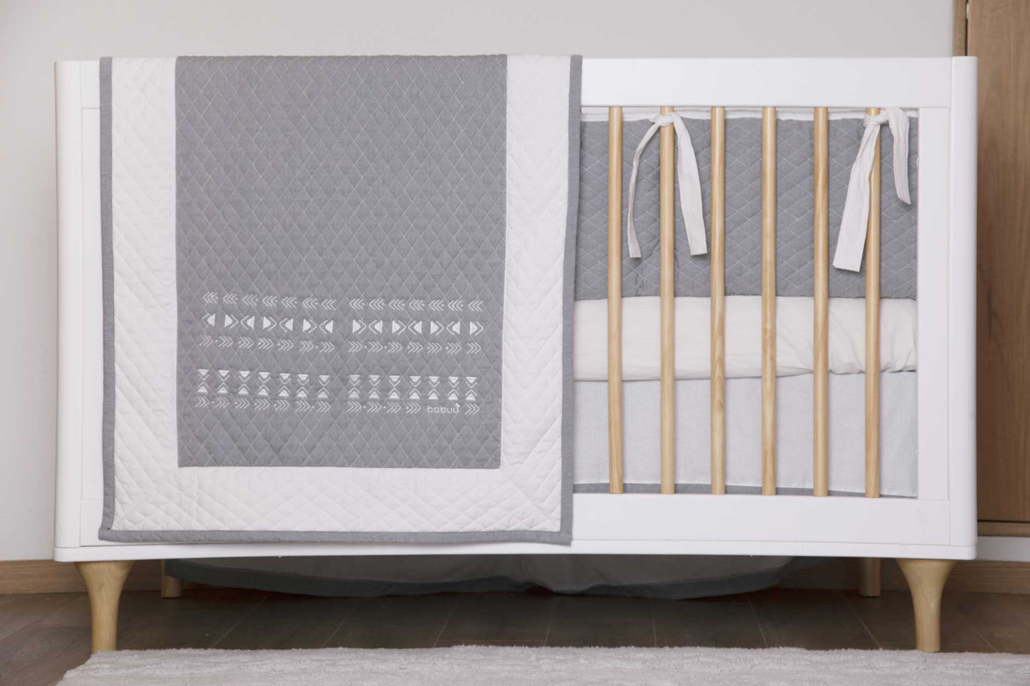 Juego de Cuna Étnico Gris - Image 2