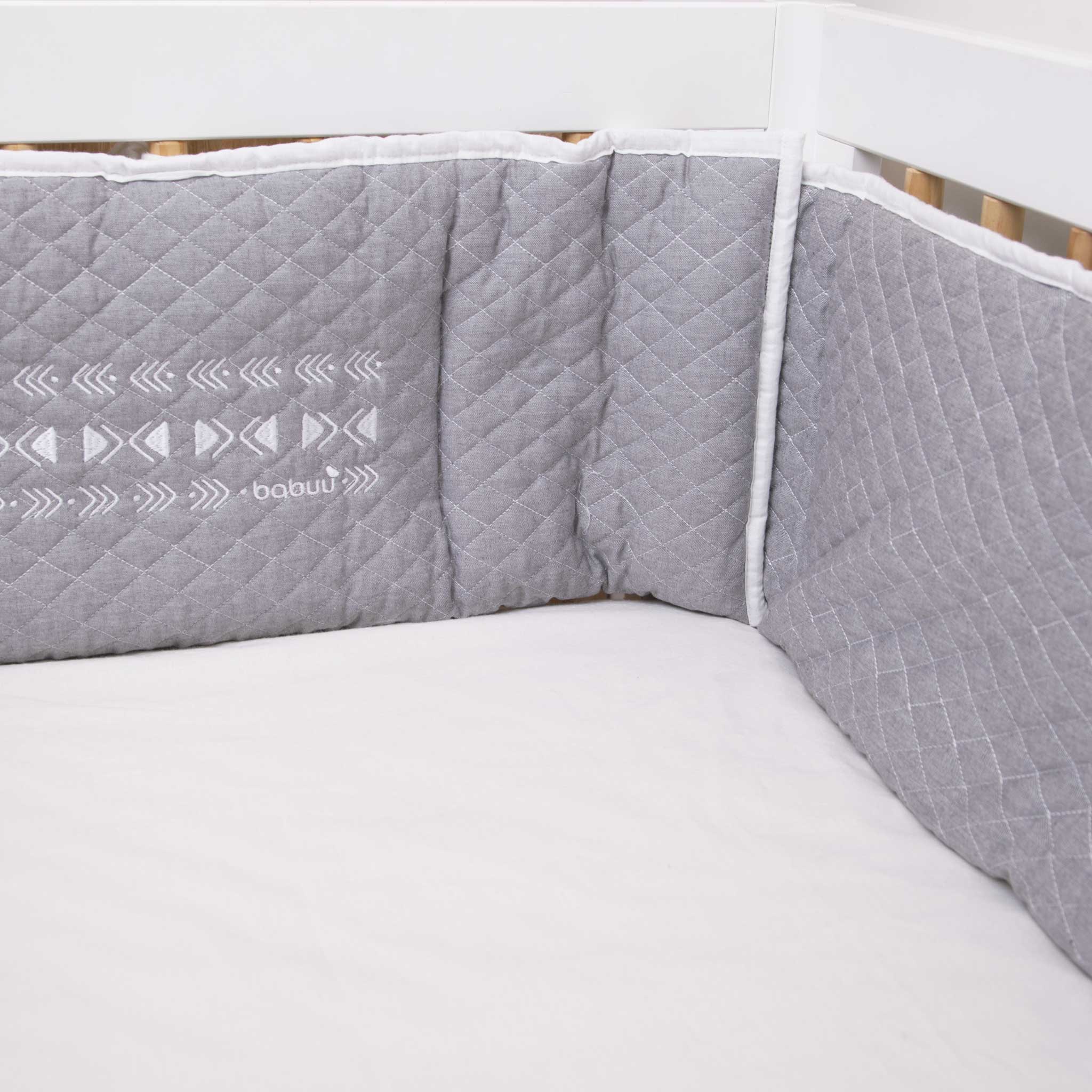 Juego de Cuna Étnico Gris - Image 3