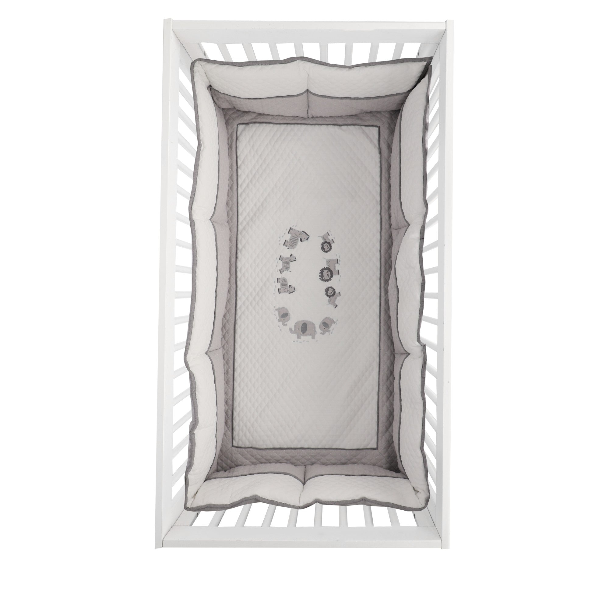 Juego de Cuna Medallón Selva gris - Image 4