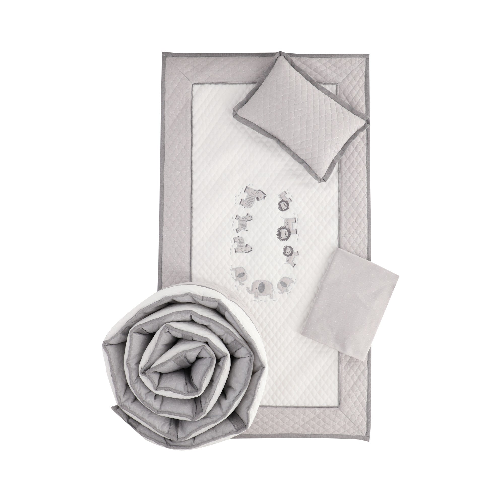 Juego de Cuna Medallón Selva gris - Image 2