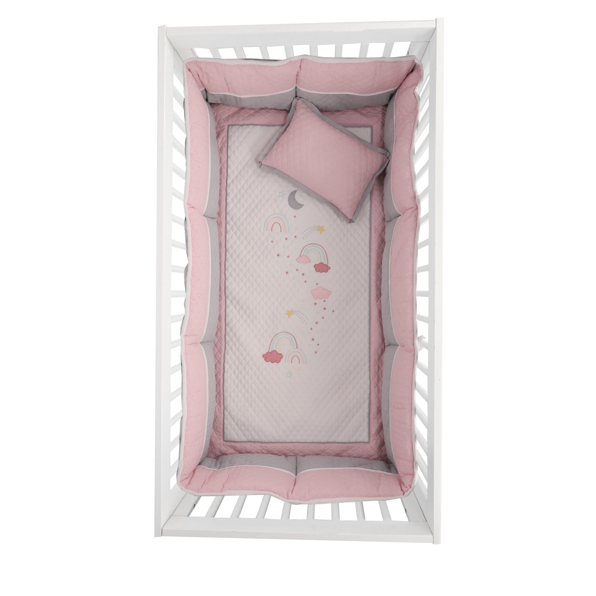 Juego de Cuna Arcoíris y Nubes - Image 3