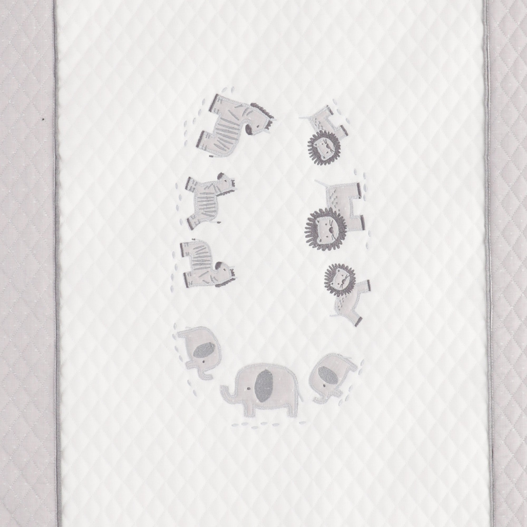 Juego de Cuna Medallón Selva gris - Image 3