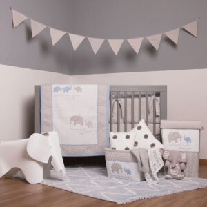 Juego de Cuna Elefante azul