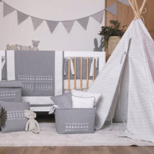 Juego de Cuna Étnico Gris