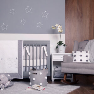 Juego de Cuna Estrella Gris