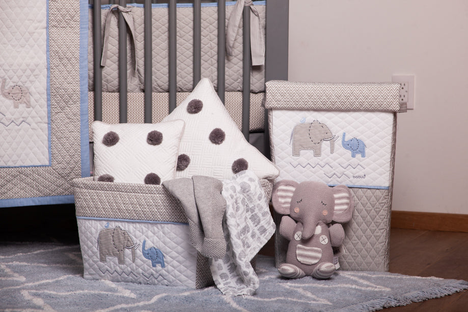 Cojín decorativo rectángular Blanco Pompón Gris - Image 2