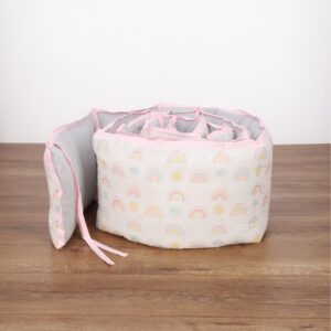 Protector de cuna Arcoíris y Luna