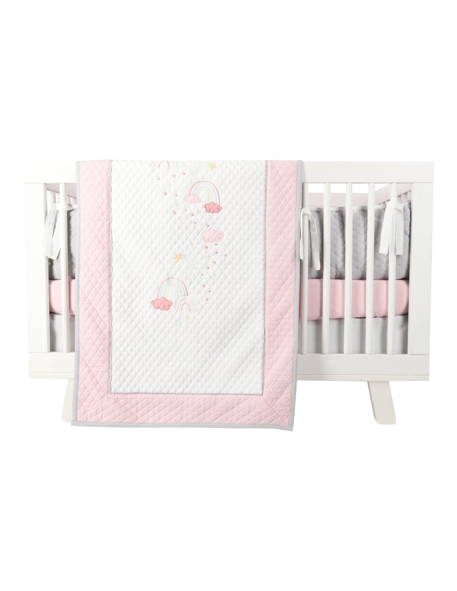 Juego de Cuna Arcoíris y Nubes