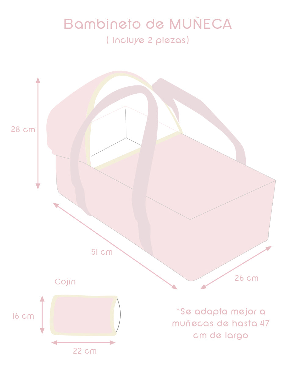 Bambineto muñeca Rosa cuadritos - Image 7