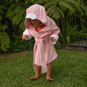 Bata Conejo Rosa 12-36 meses