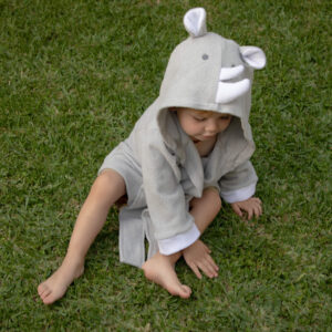 Bata Rinoceronte Gris 12-36 meses