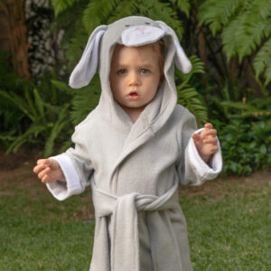 Bata Conejo Gris 12-36 meses