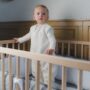 Saco con pies cuadritos crudo - 9 - 24 meses