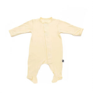 Mameluco magnético con pie - Amarillo Mantequilla, RN (2.3 - 3.5 kg)