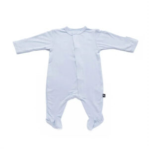 Mameluco magnético con pie - Azul Empolvado, Recién nacido (2.3 - 3.5 kg)