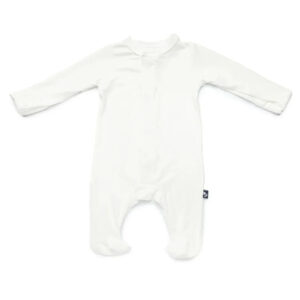 Mameluco magnético con pie - Crema Batida, 0-3M (3.5 - 5.5 kg)
