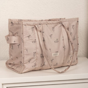 Pañalera tote estampada