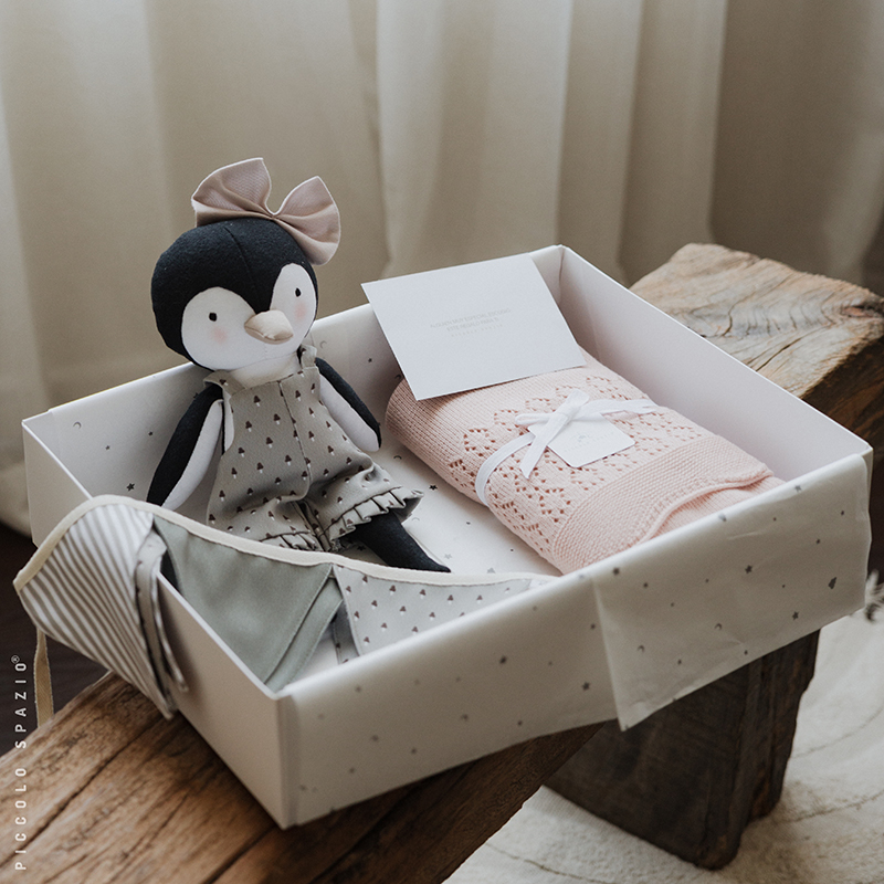 Box Emma Pingüino, Frazada y Guirnalda