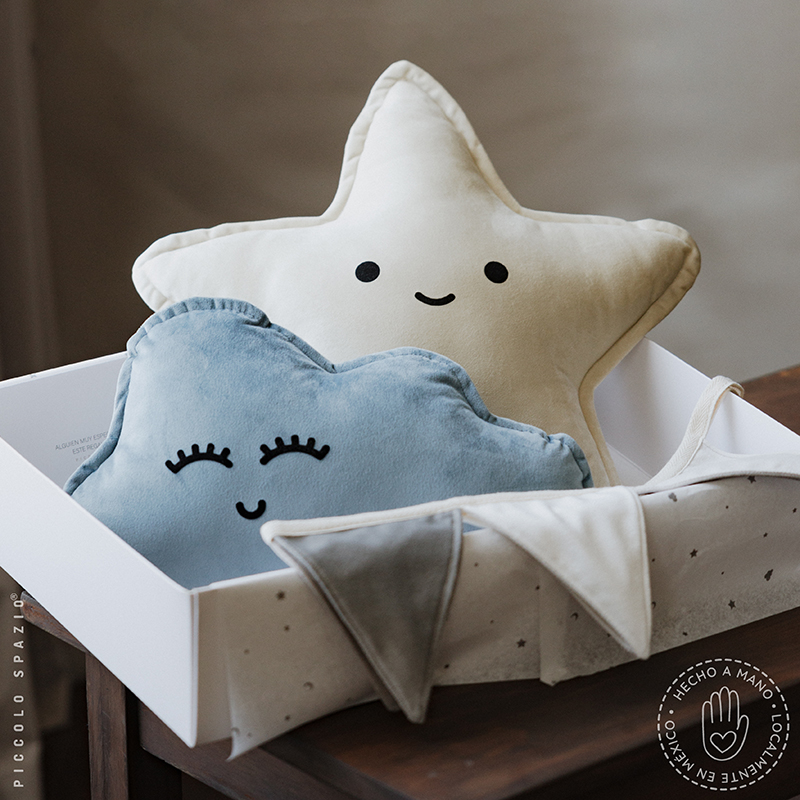 Gift Box - Estrella Beige, Nube Azul y Guirnalda - Imagen 3