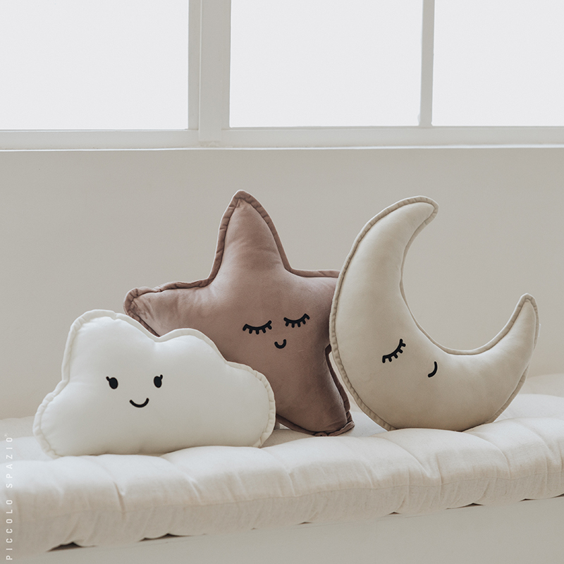 Set de Estrella Rosa, Lunita Beige & Nube Blanca - Image 2