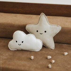 Set de Estrella Beige & Nube Blanca