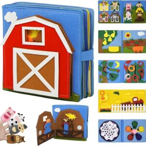 Libro sensorial de actividades de "La granja"