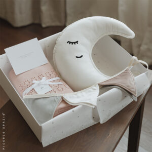 Gift Box - Luna Blanca, Frazada Rosa y Guirnalda