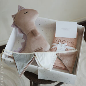 Gift Box - Rexa, Frazada Rosa y Guirnalda