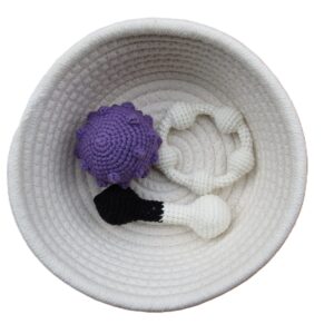 Canasta de sonajas (crochet) (hogar)
