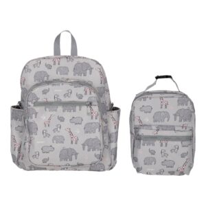 Set Mochila y Lonchera Elefante rosa