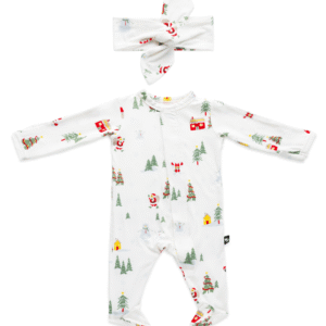 Mameluco con pie y bandita - Christmas Village