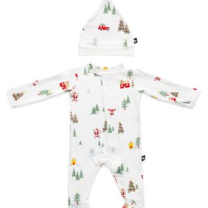 Mameluco con pie y gorrito - Christmas Village
